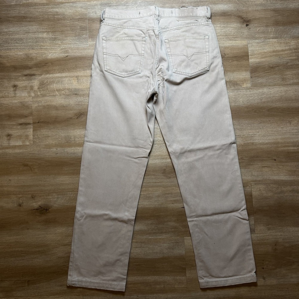Vintage Diesel Saddle Jeans Men 32x31 Brown Loose Tapered Button Fly Y2K (Tag33) - Picture 3 of 12